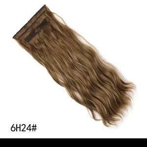 Natural Clip In Hair Extensions Full Head Curly Wavy Hairpiece Set